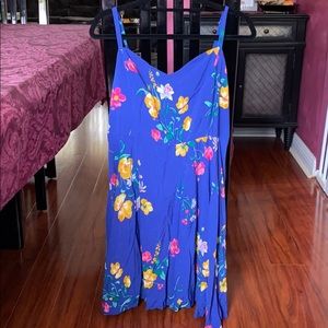 Old Navy cami floral dress blue